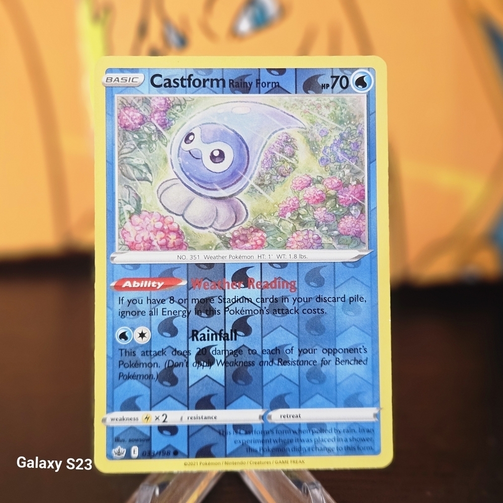 Castform Rainy Form 033/198 Pokémon TCG Reverse Holo